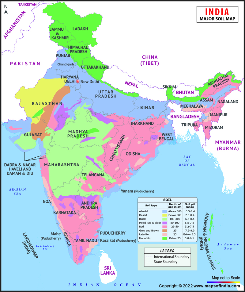India Map Of Soils 