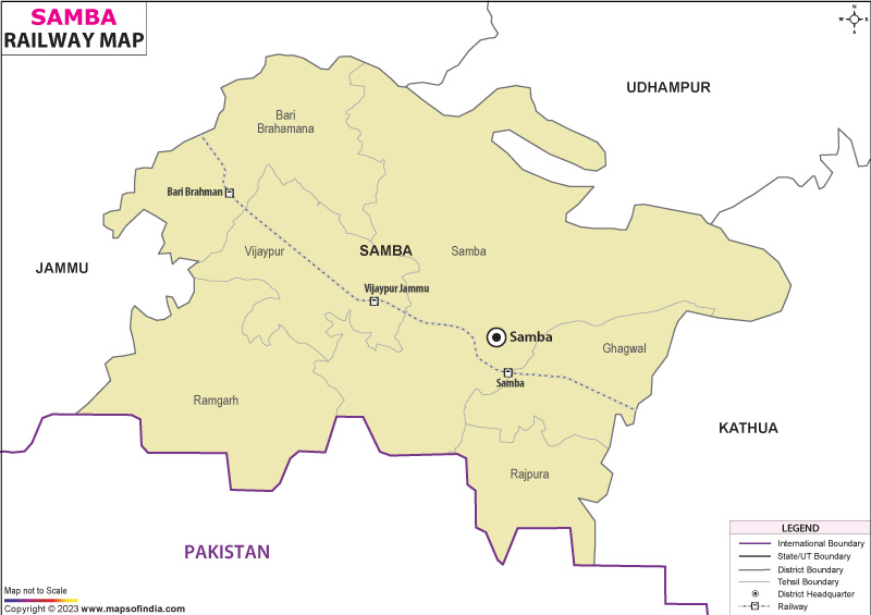 Samba Railway Map