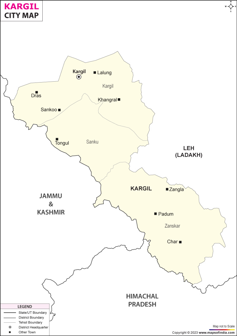 Kargil Map