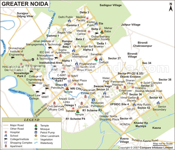 Greater Noida Greater Noida Map