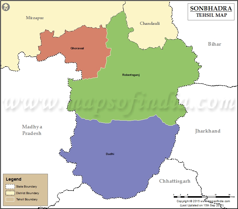 Sonbhadra Tehsil Map