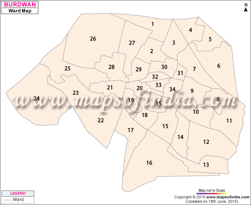 Burdwan Ward Map