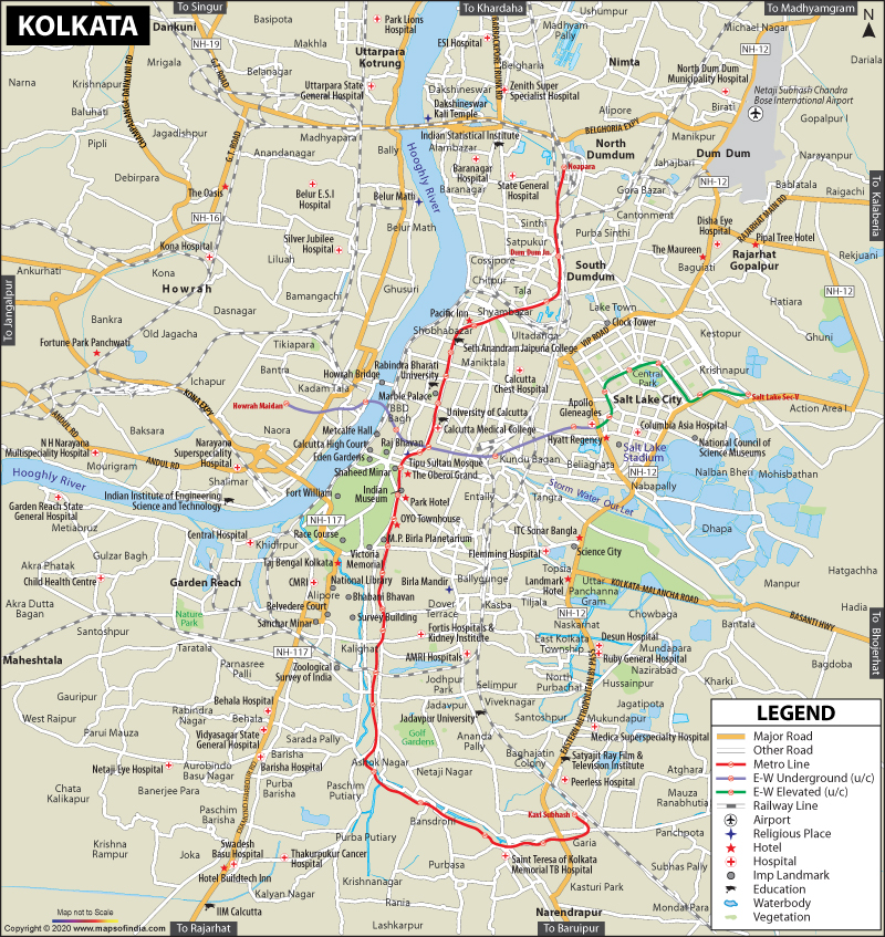 Kolkata Road Map Download Kolkata, West Bengal, City Map,Travel Information and Guide