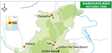Bandhavgarh National Park Map