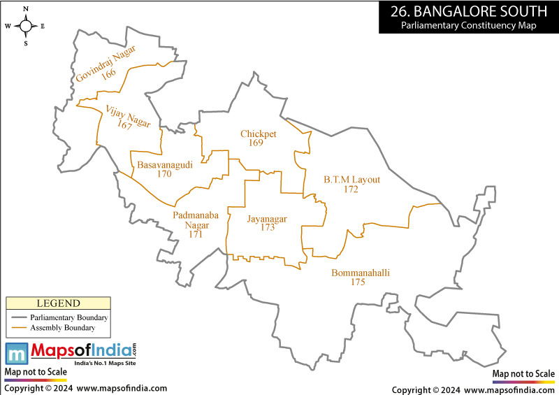Bangalore South Parliamentary Map 