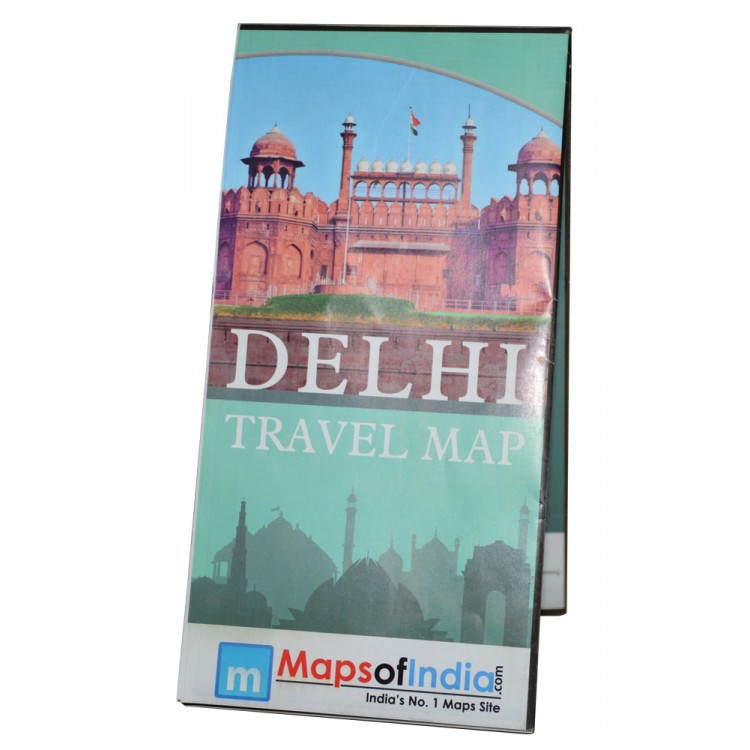 Delhi Travel Folded Map