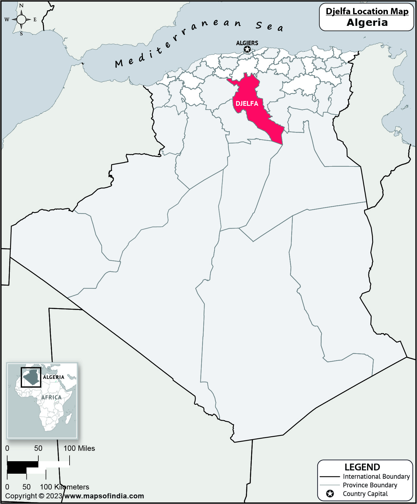 Djelfa Location Map