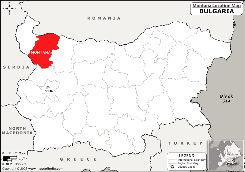 Montana Location Map