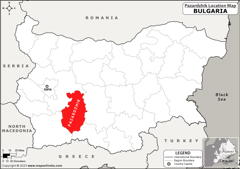 Pazardzhik Location Map