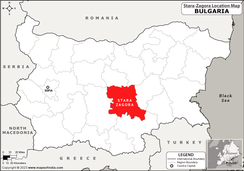 Stara Zagora Location Map