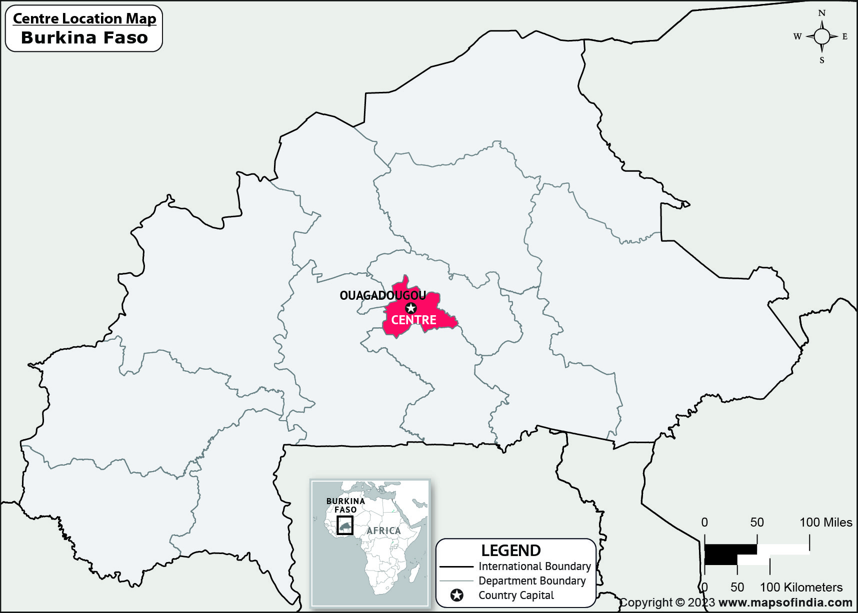 Centre, Google Map, Burkina Faso | Google Map of Centre Satellite View