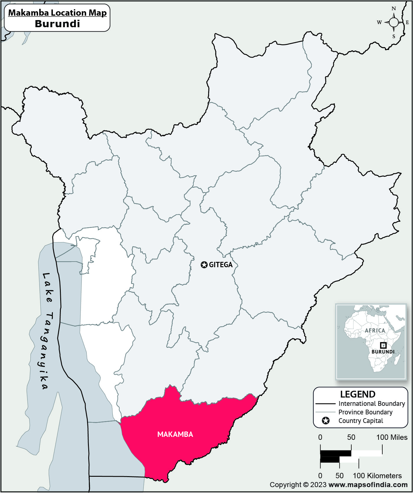 Where is Makamba Located in Burundi? | Makamba Location Map in the Burundi