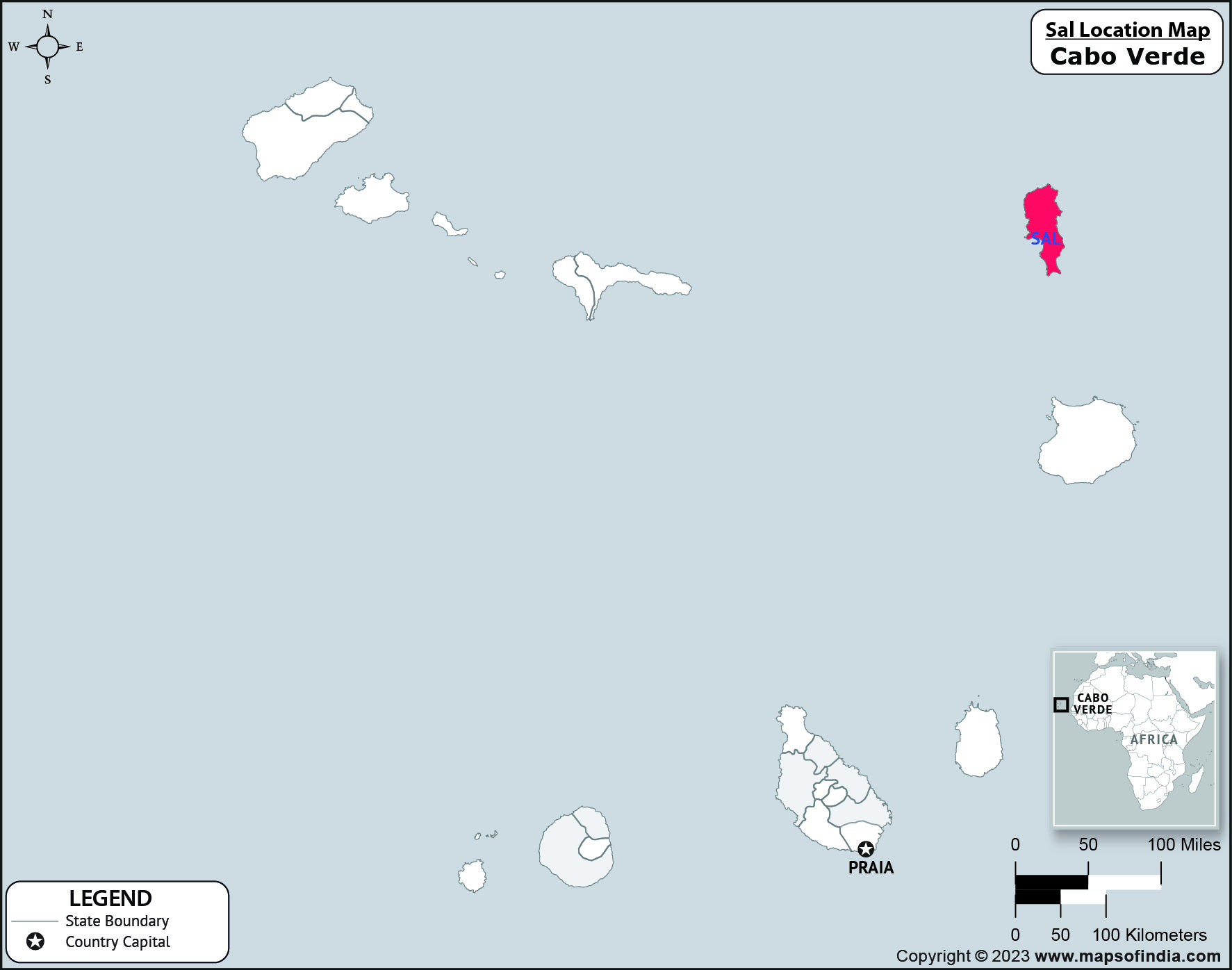 Sal Location Map