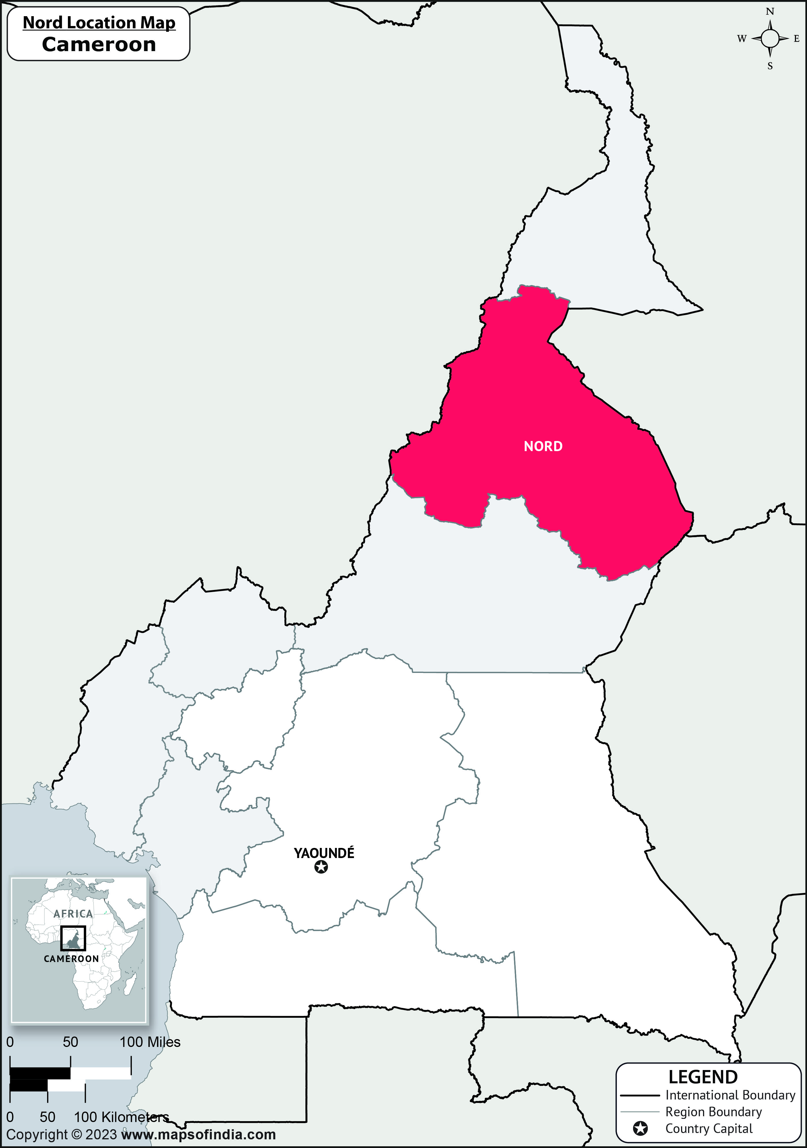 Map of Nord Location Nord Location Map