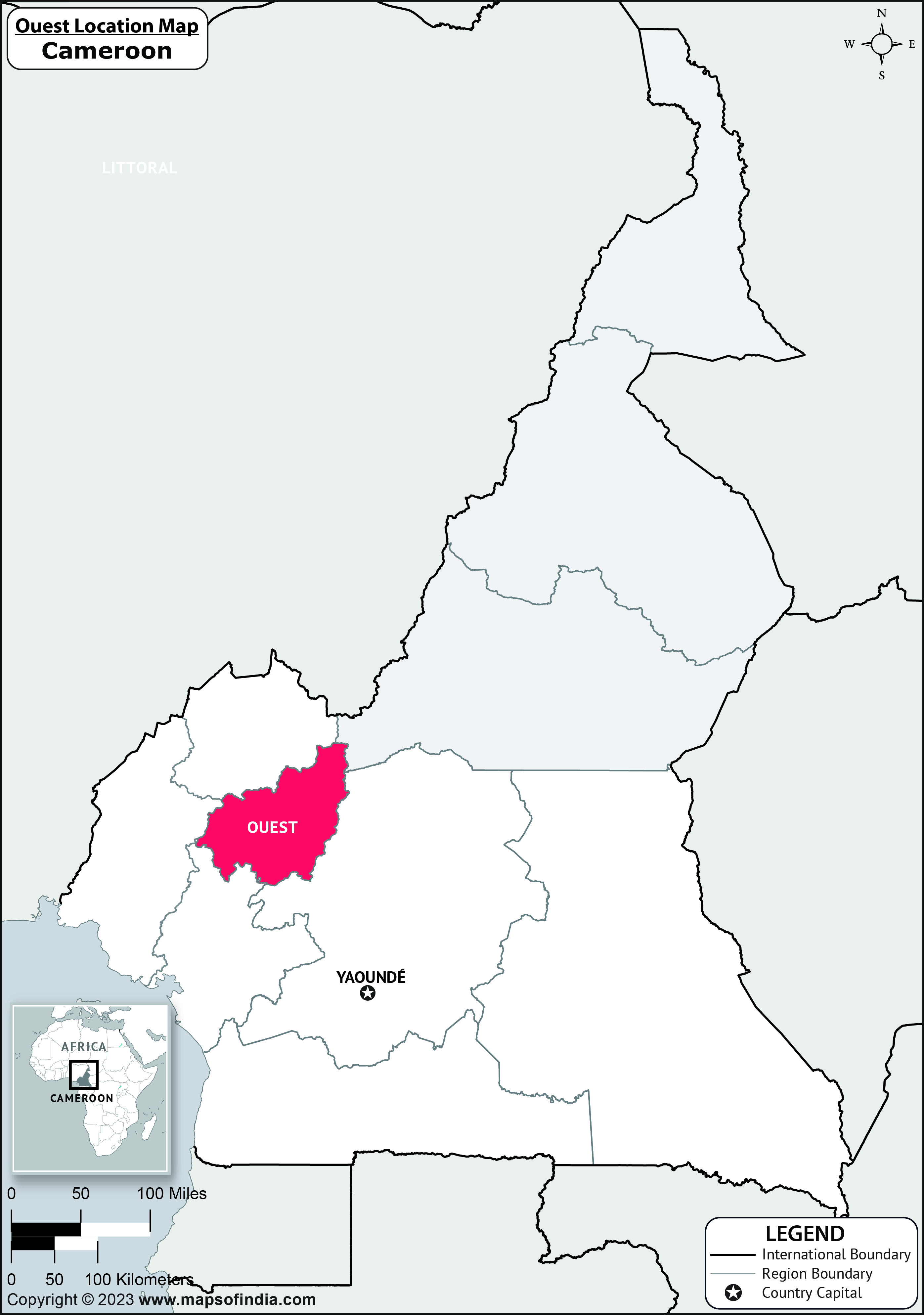 Ouest Location Map