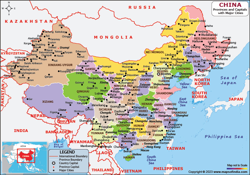 mandarin chinese map