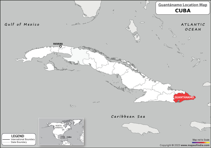 guantanamo Location Map