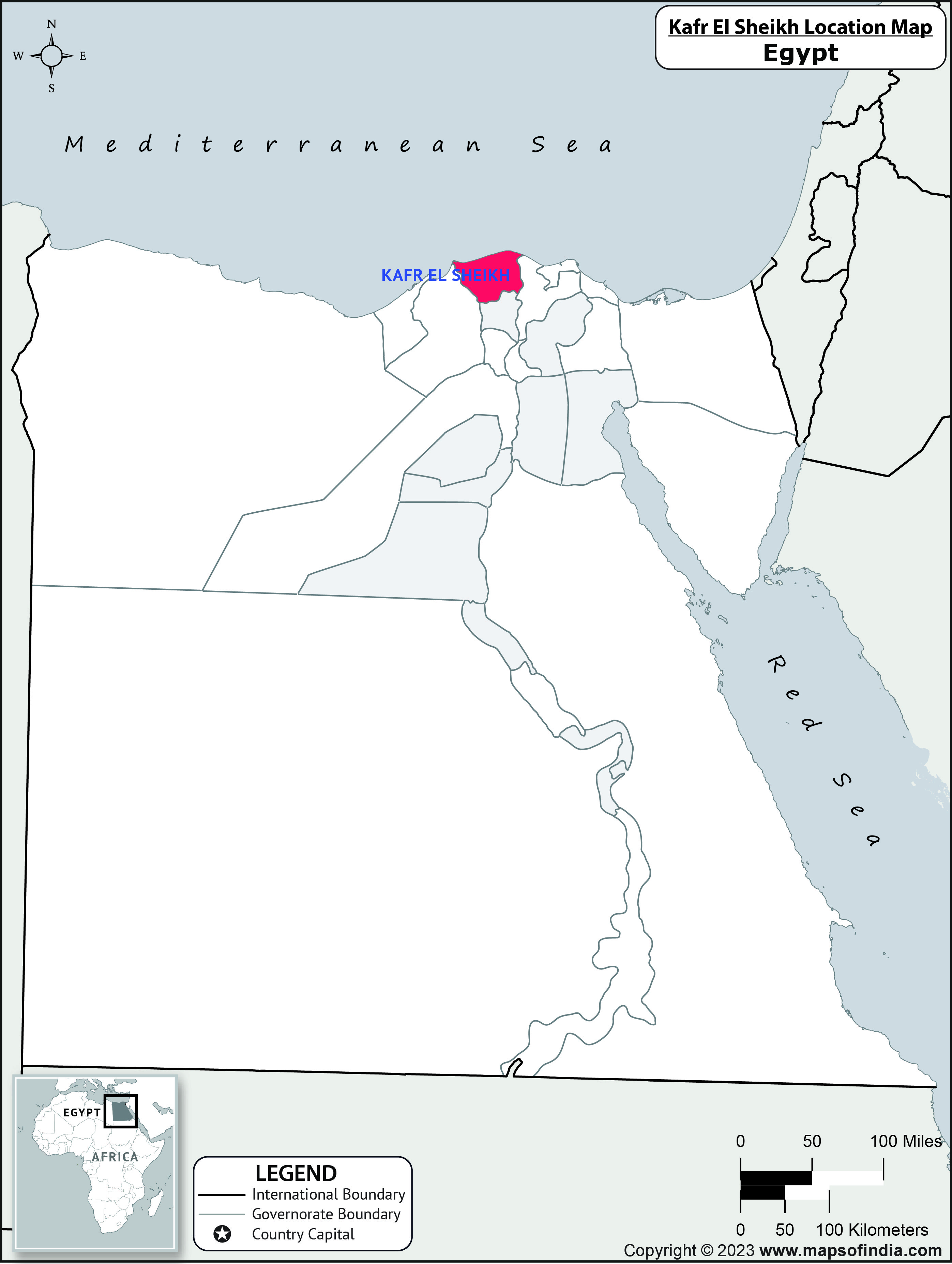 Kafr El Sheikh Location Map