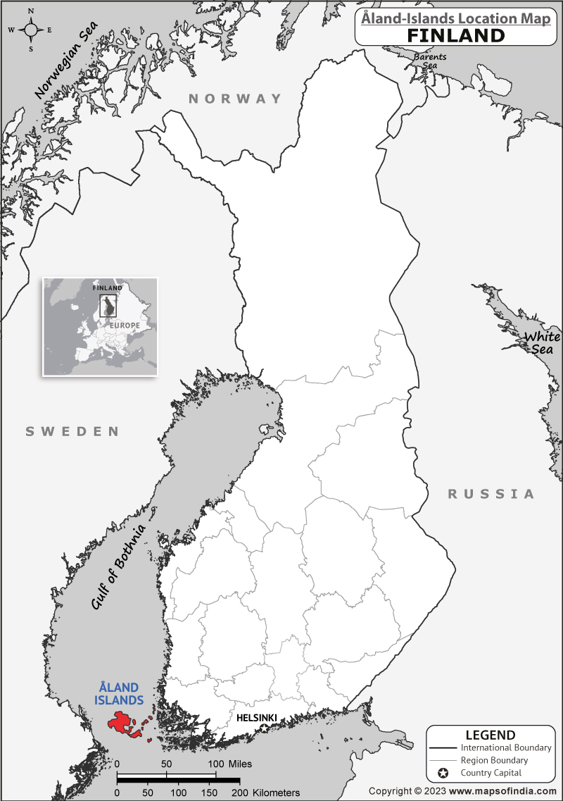 Map of Aland Location Aland Location Map
