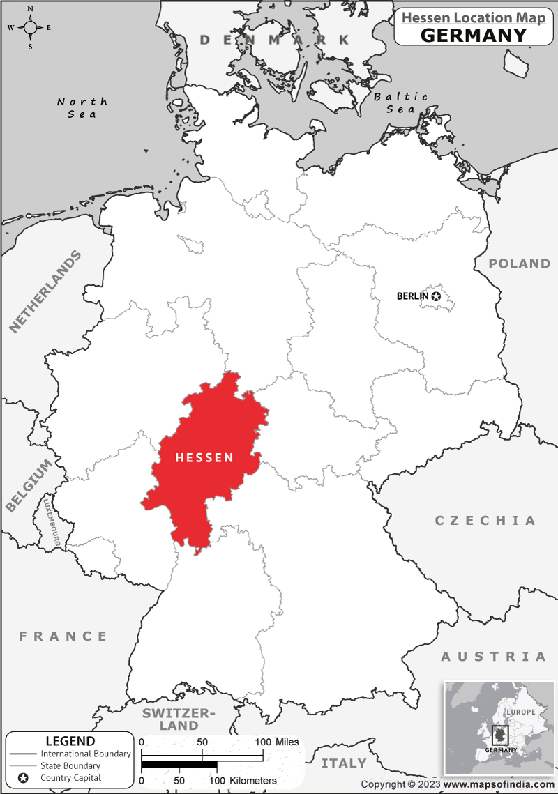Hessen Location Map