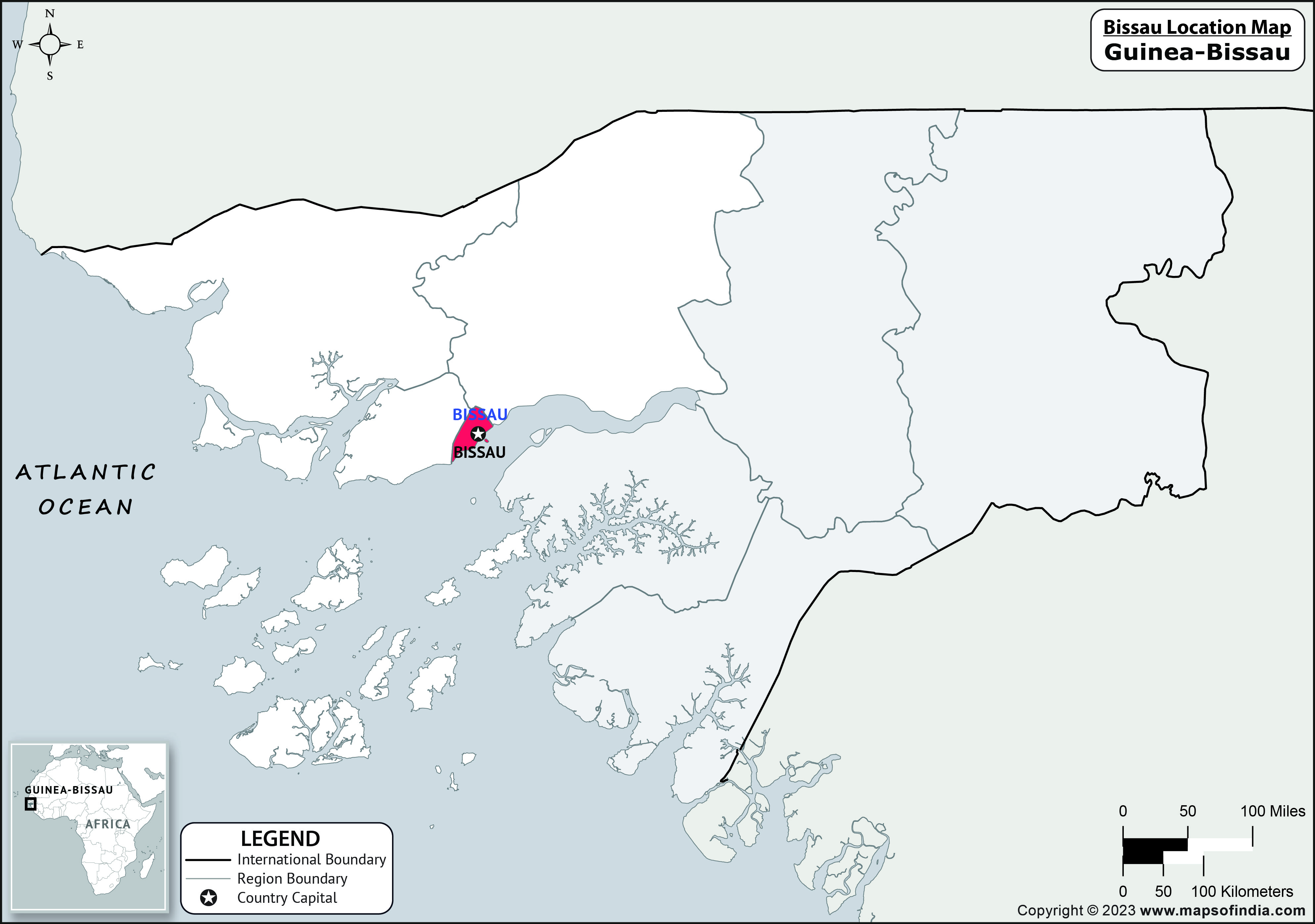 Map of Bissau Location Bissau Location Map