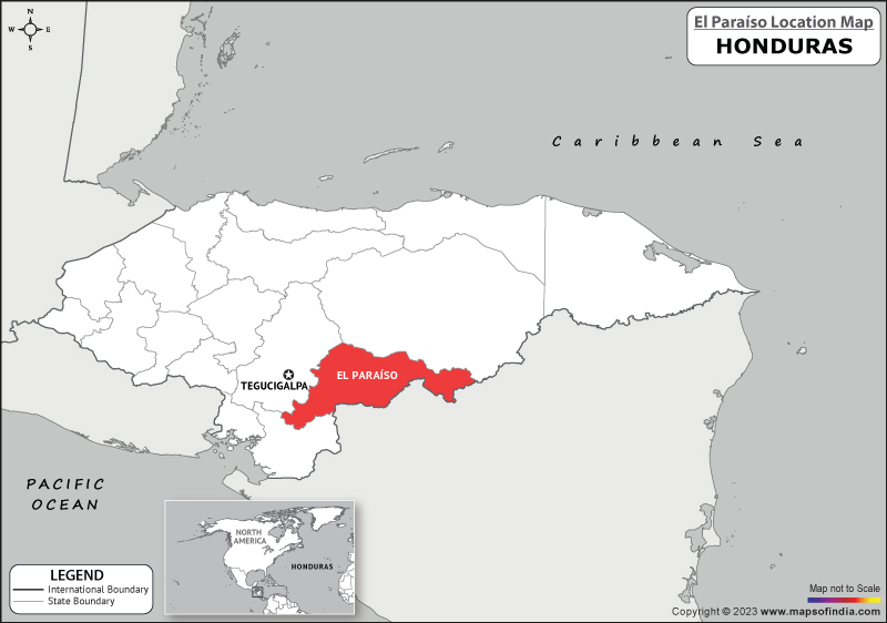 Map of El Paraiso Location El Paraiso Location Map