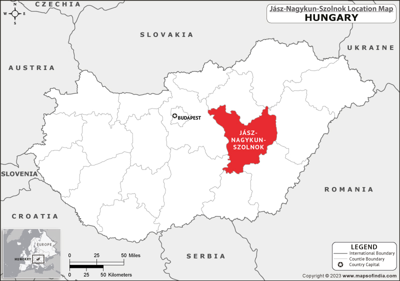 Map of Jasz Nagykun Szolnok Location Jasz Nagykun Szolnok Location Map