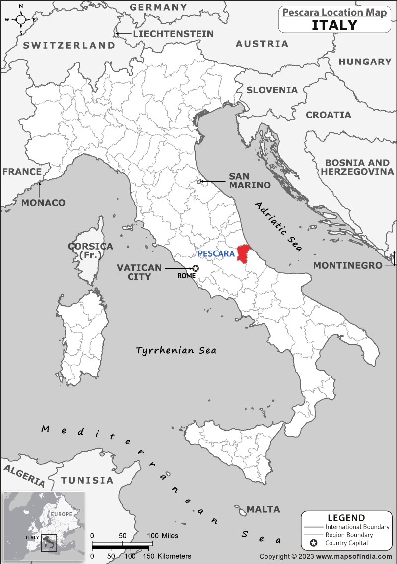 Pescara Location Map