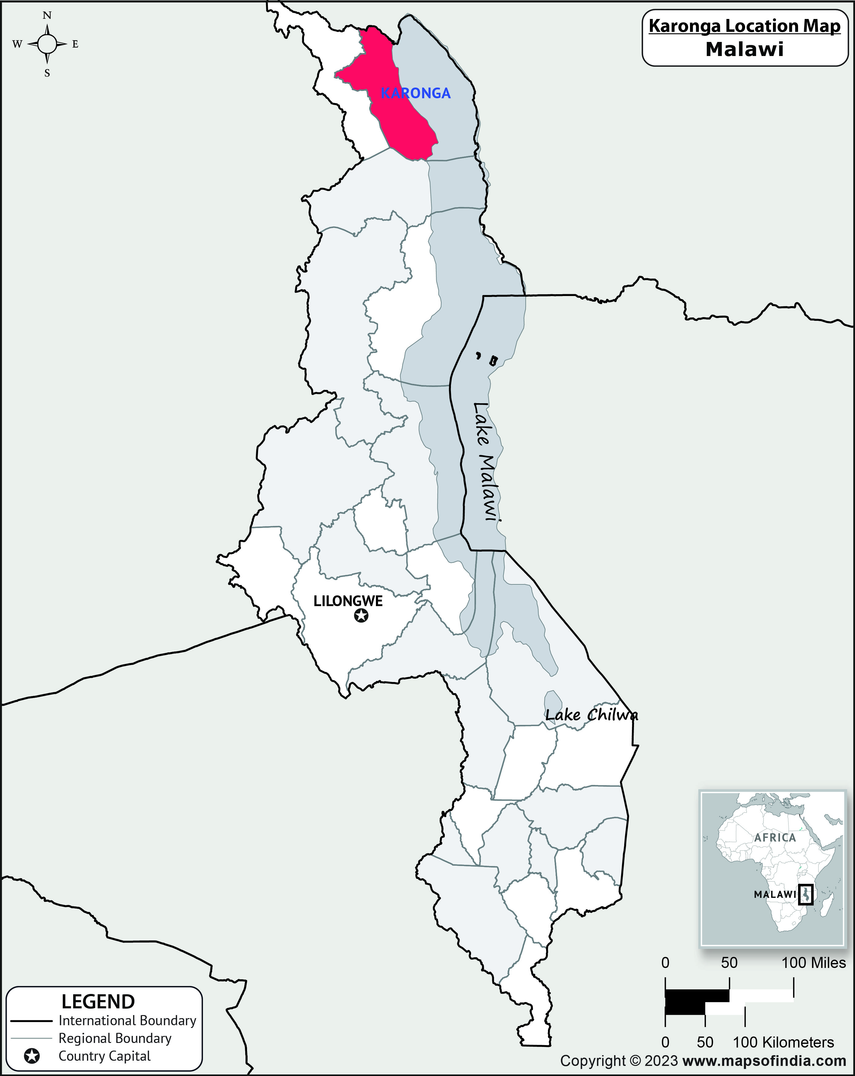 Karonga Location Map