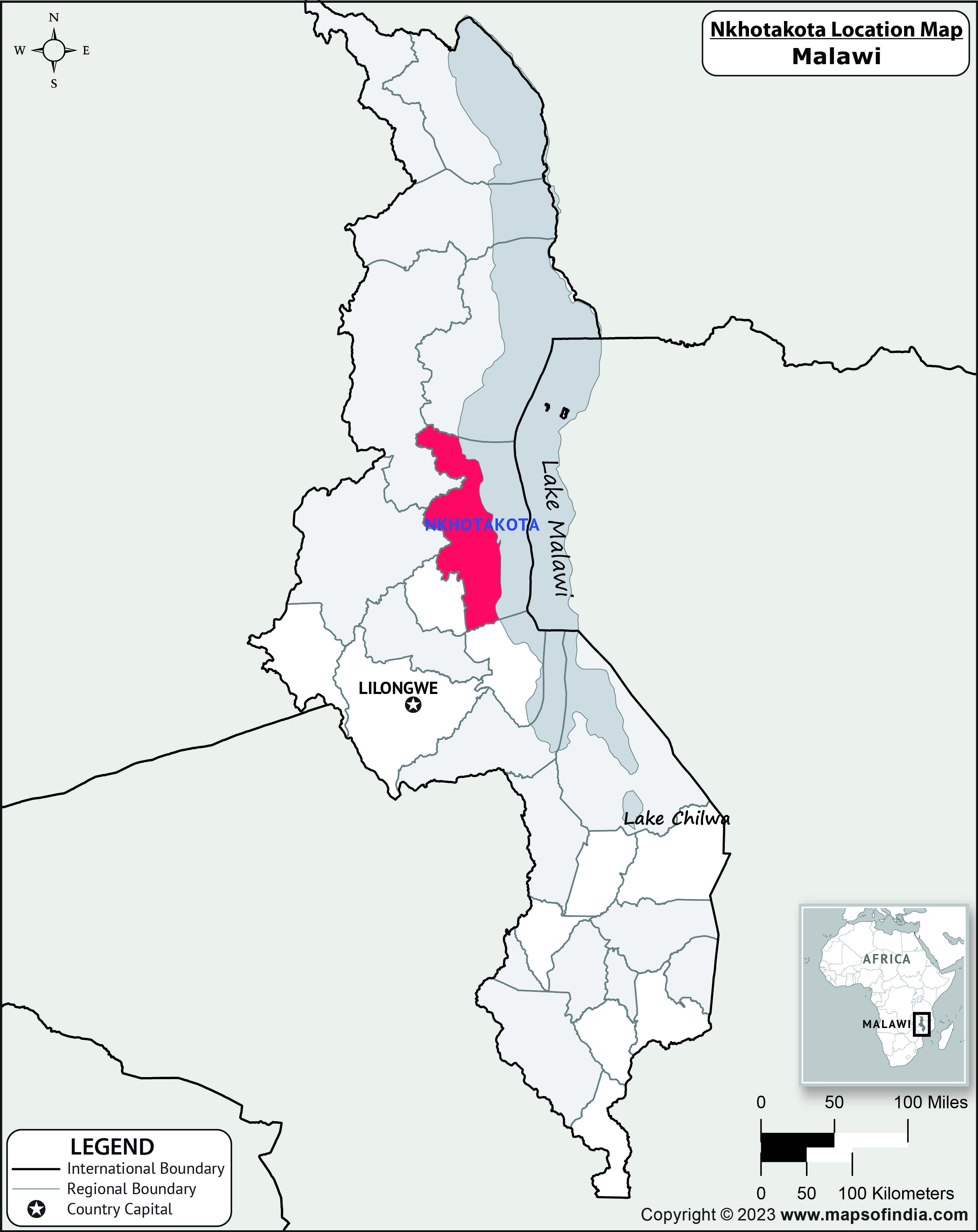 Nkhotakota Location Map