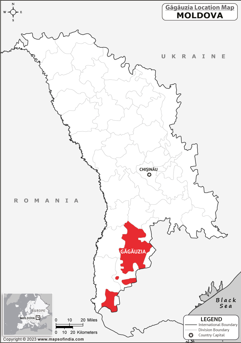 Gagauzia Location Map