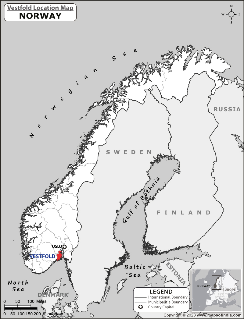 Where is Vestfold Located in Norway? | Vestfold Location Map in the Norway