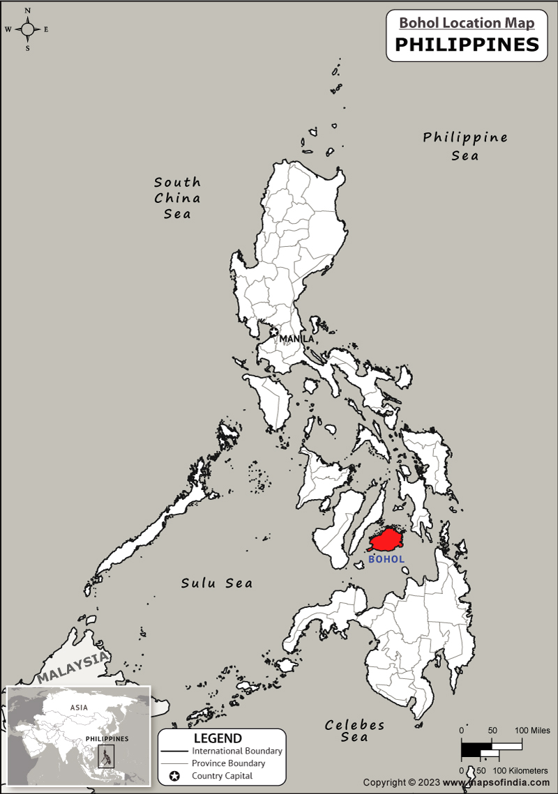 Where is Bohol Located in Philippines? | Bohol Location Map in the ...