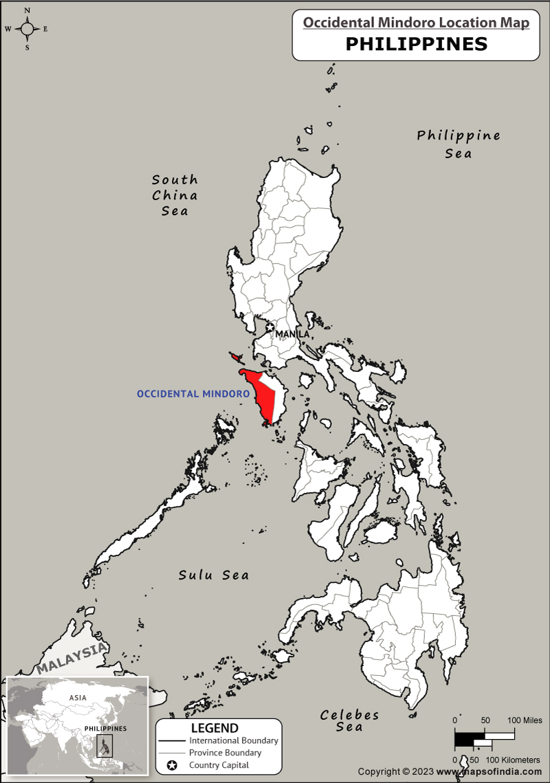 Occidental Mindoro Location Map 
