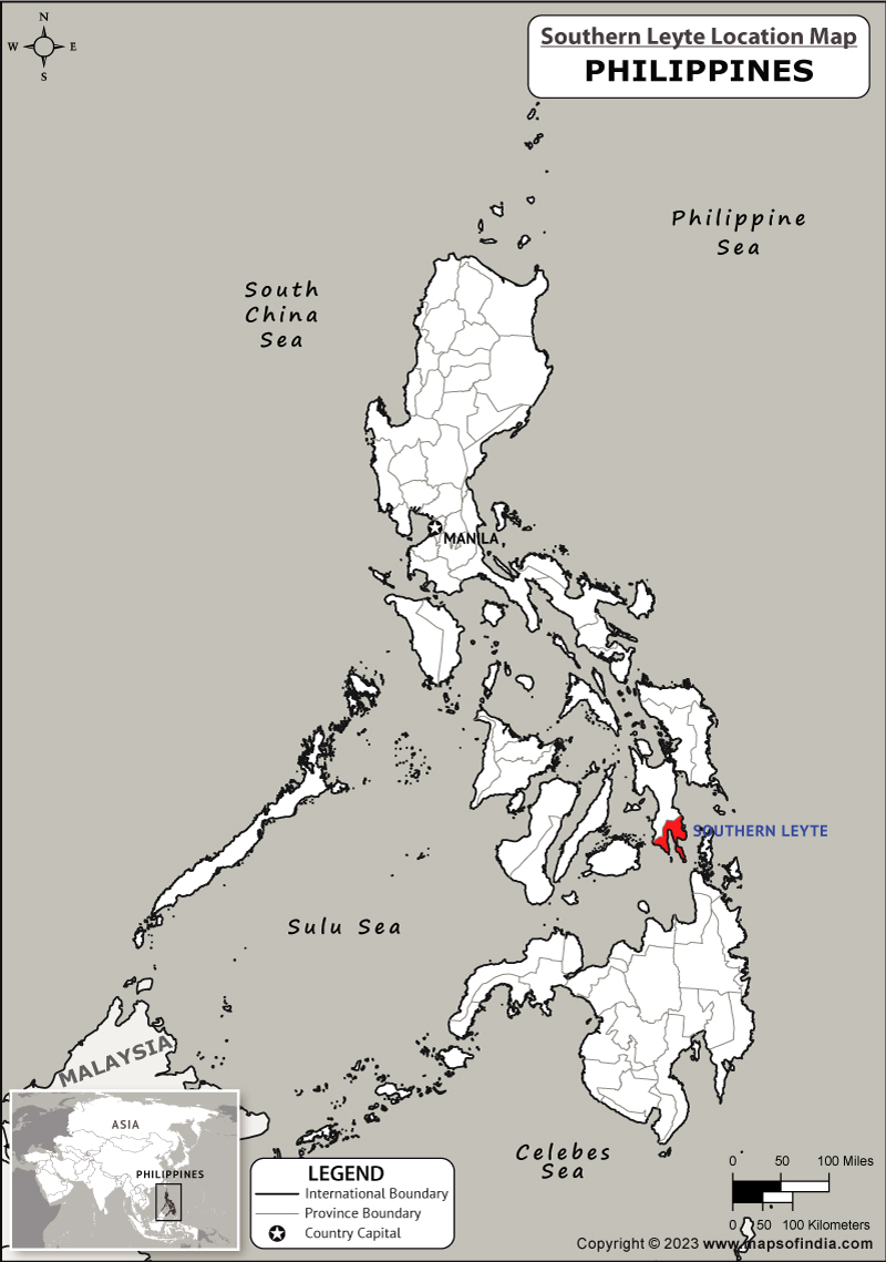 Southern Leyte Location Map