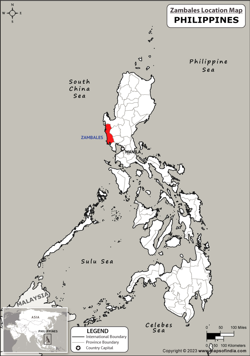 Zambales Location Map 