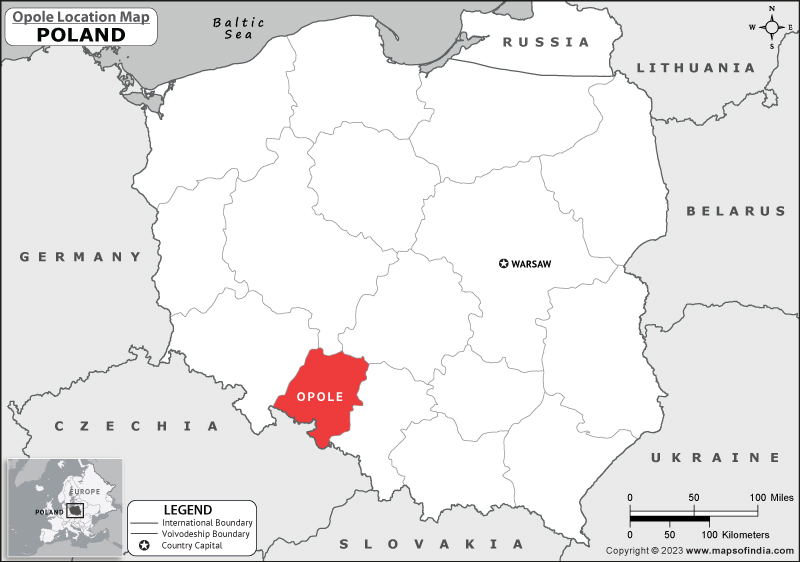 Opole Location Map