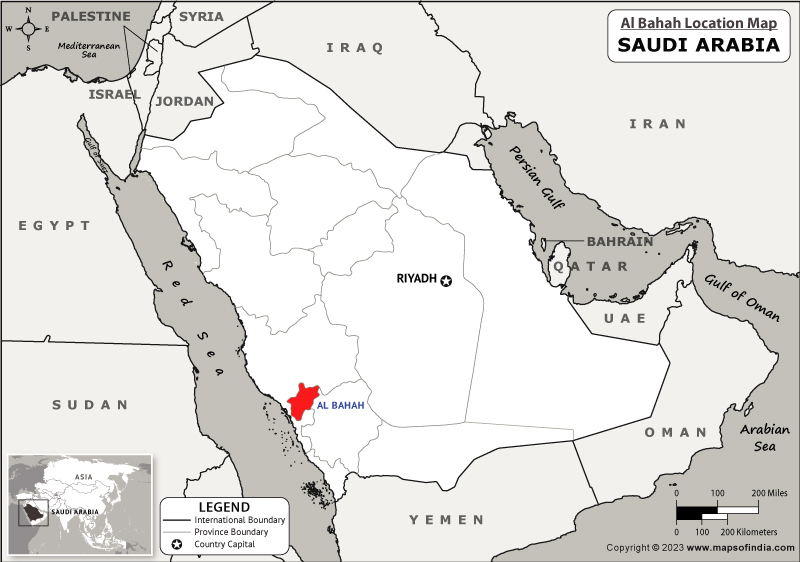 Al Bahah Location Map