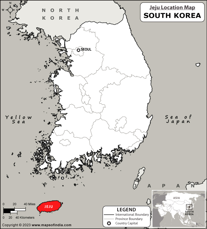 Jeju Location Map