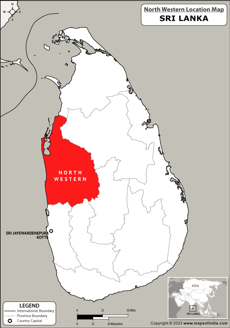 Map of North Western Location North Western Location Map
