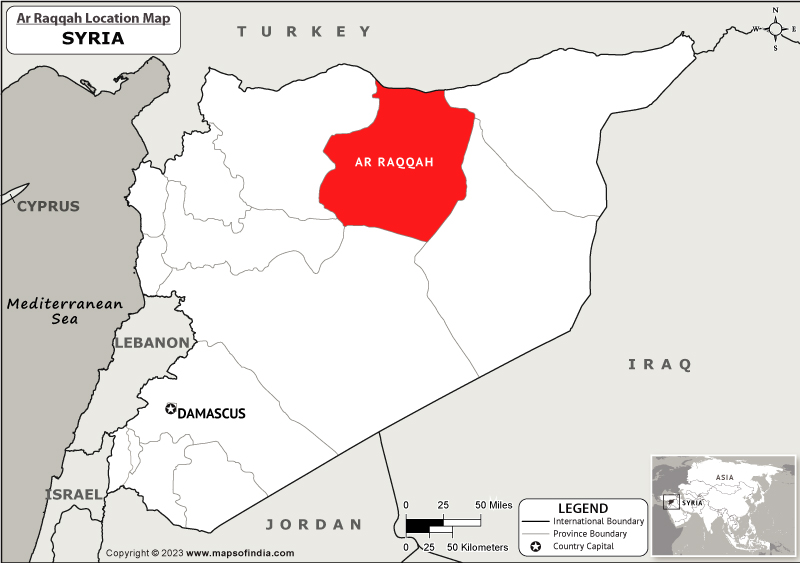 Ar Raqqah Location Map