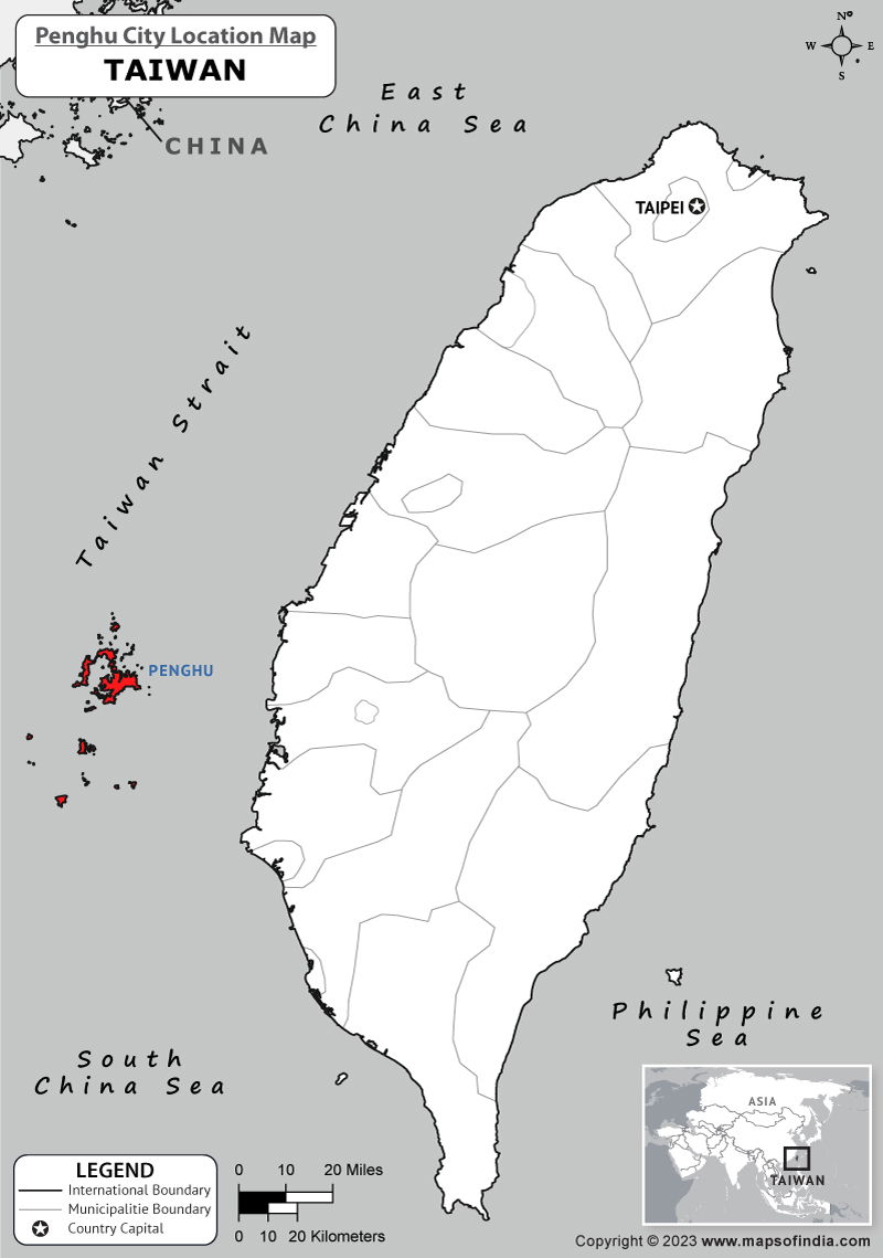 Penghu Location Map