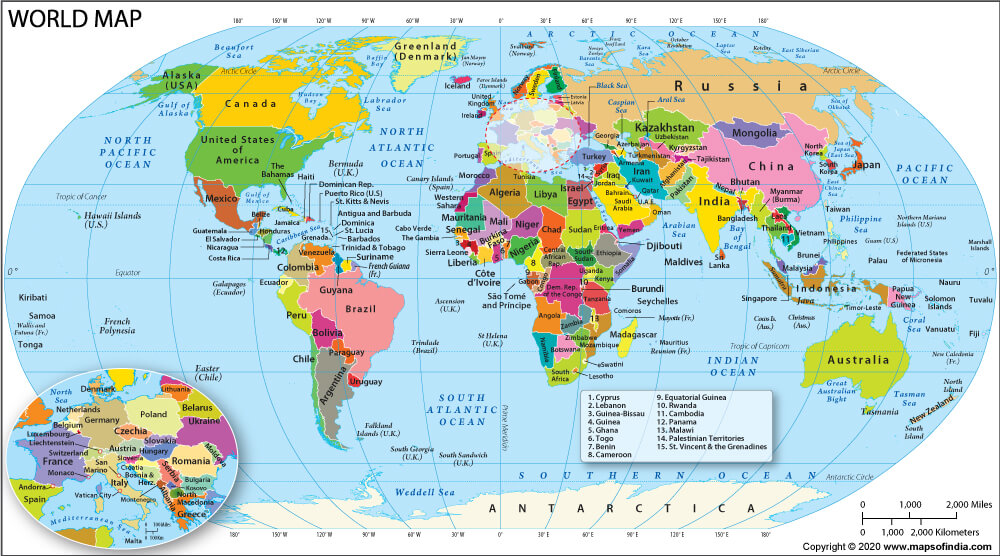 World Political Map 2020 ?v 1.0