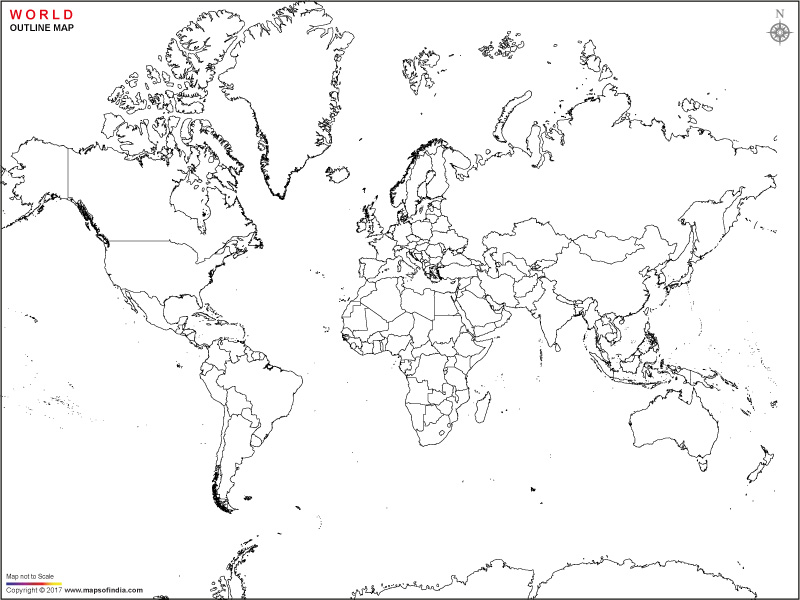 Blank World Outline Map World Map Outline